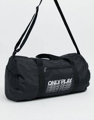фото Черная спортивная сумка only play-черный
