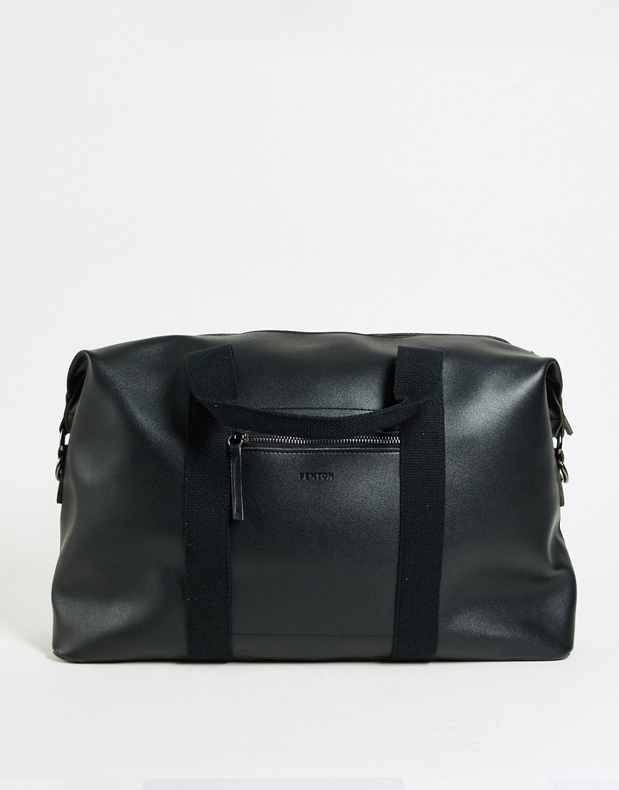 фото Черная спортивная сумка с ремнем fenton-черный цвет