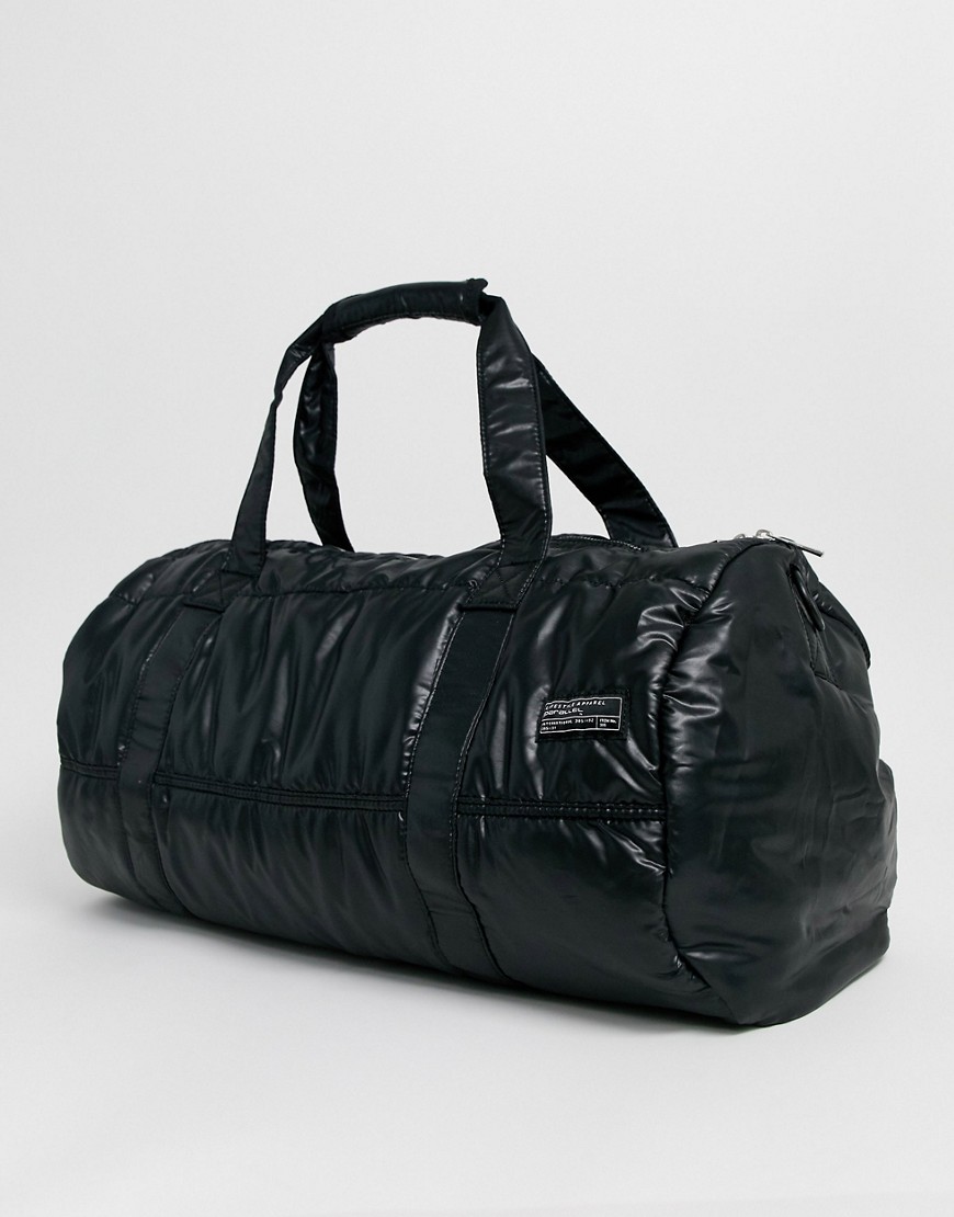 фото Черная стеганая сумка new look-черный