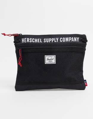 фото Черная сумка через плечо herschel supply co alder-черный