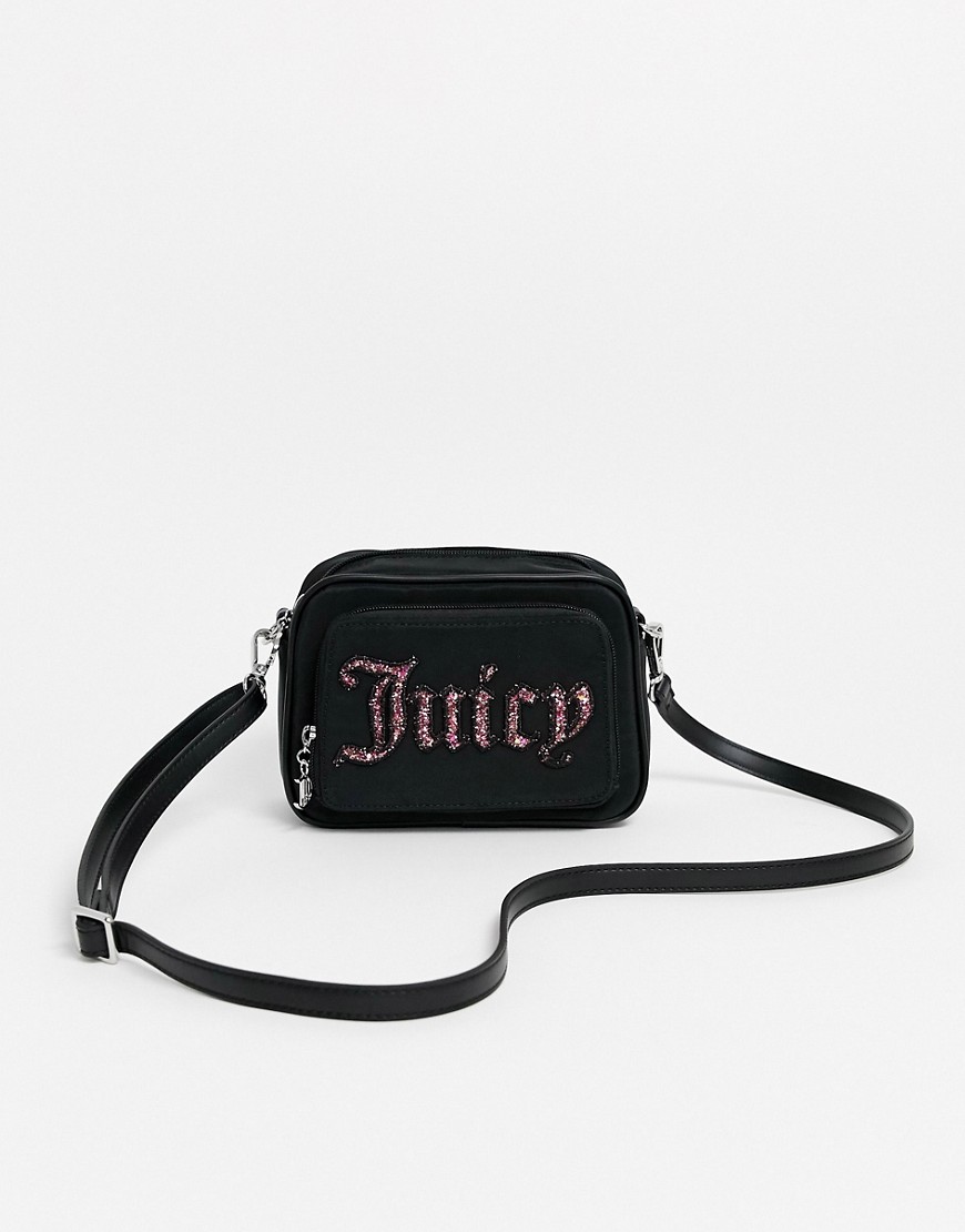 фото Черная сумка через плечо с логотипом juicy couture-черный