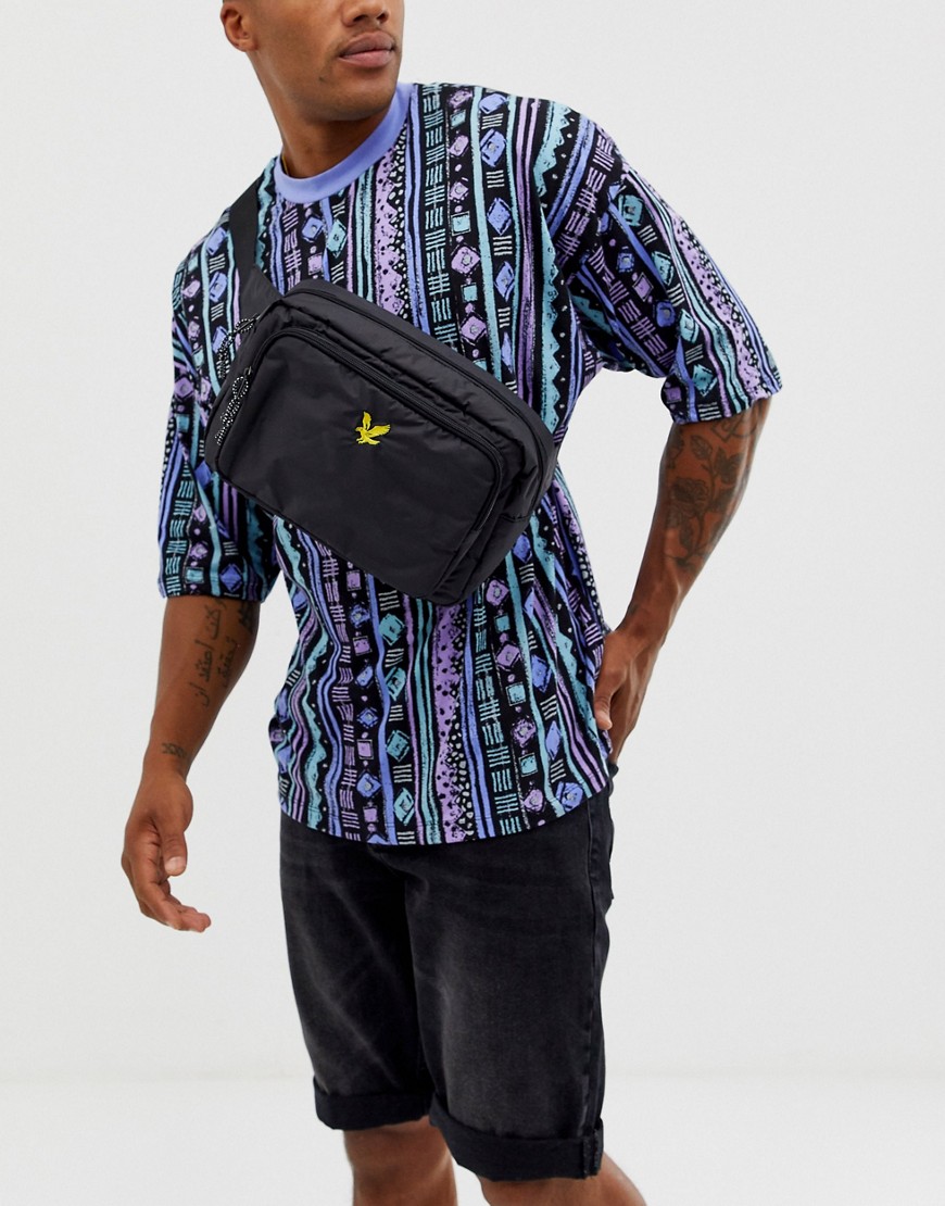 фото Черная сумка через плечо с логотипом lyle & scott-черный