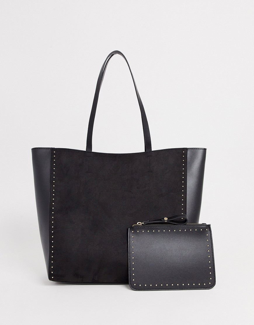 фото Черная сумка для покупок new look-черный