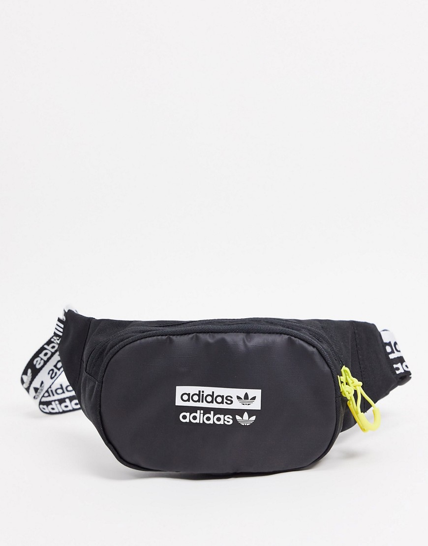фото Черная сумка-кошелек на пояс adidas originals ryv-черный
