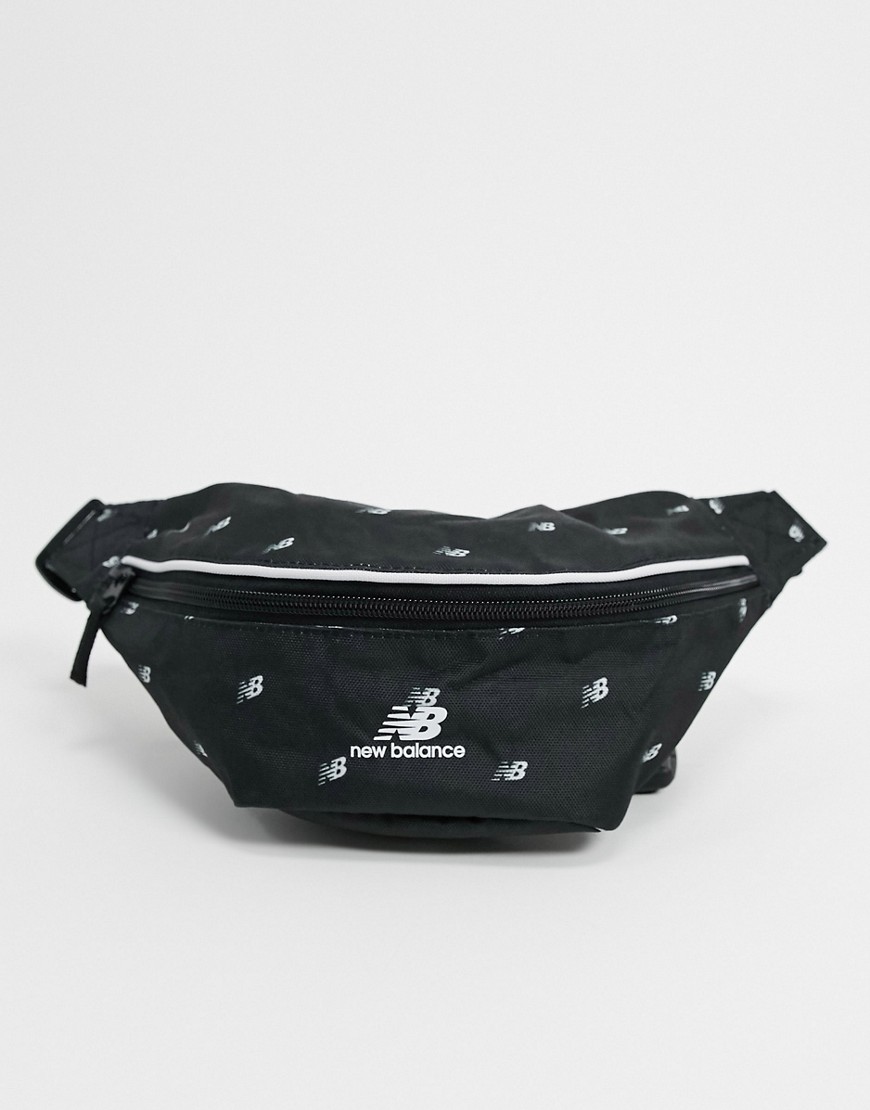 фото Черная сумка-кошелек на пояс с логотипом new balance-черный