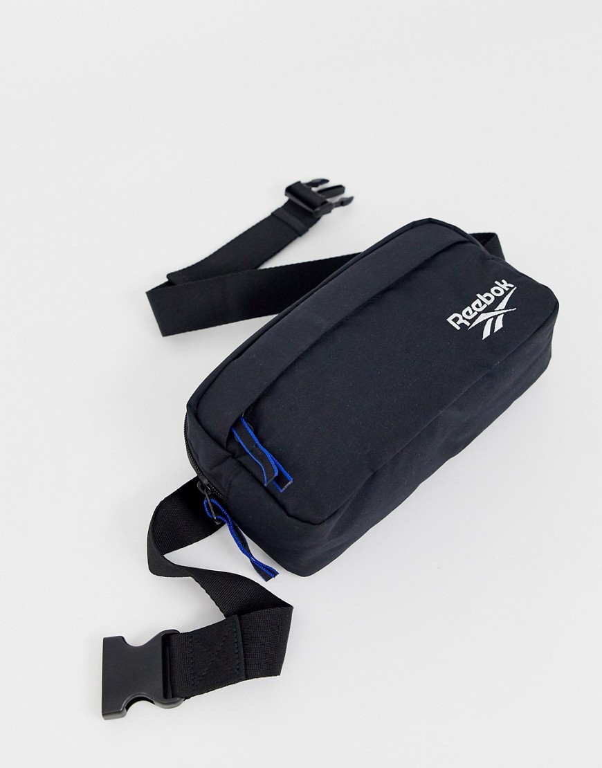 фото Черная сумка-кошелек на пояс с логотипом reebok-черный
