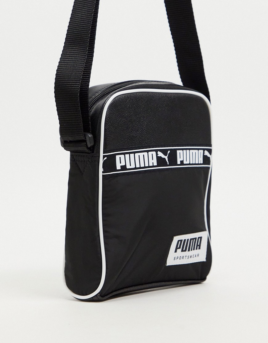 фото Черная сумка puma campus-черный цвет