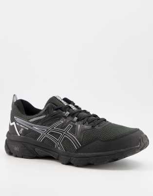  Asos Черно-белые кроссовки Asics Trail Gel Venture 8-Черный цвет