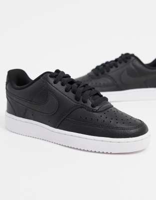 nike court vision triple black