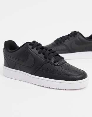 nike court vision low black white