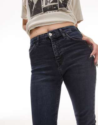 topshop petite blue black jamie jeans