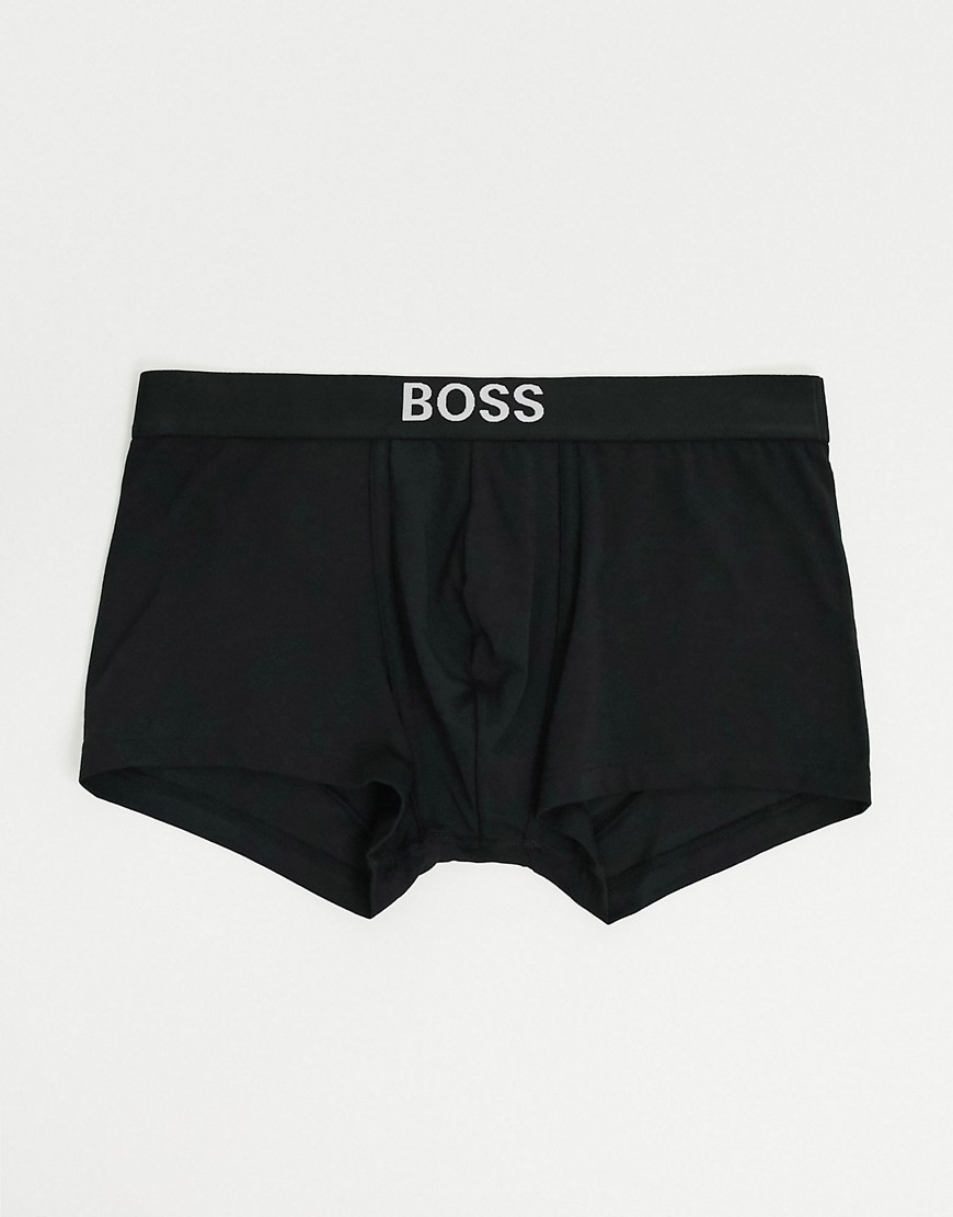 фото Черные боксеры-брифы с логотипом boss-черный boss bodywear