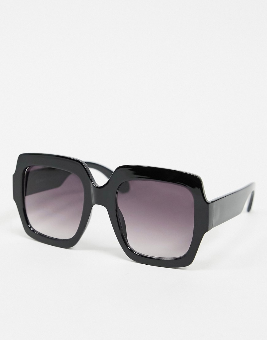 фото Черные большие квадратные солнцезащитные очки aj morgan-черный