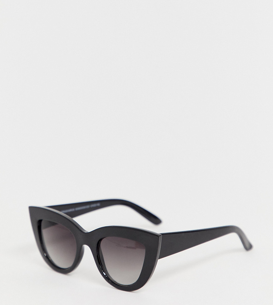 фото Черные большие солнцезащитные очки "кошачий глаз" stradivarius-черный