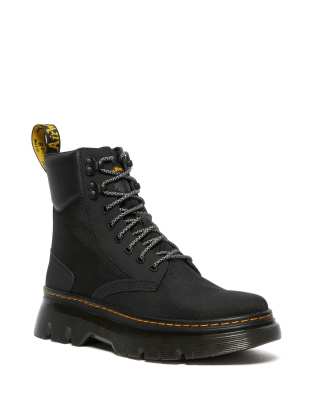 фото Черные ботинки на плоской подошве со шнуровкой dr martens tarik extra tough 50/50-черный цвет