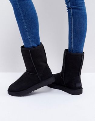 ugg black short classic boots