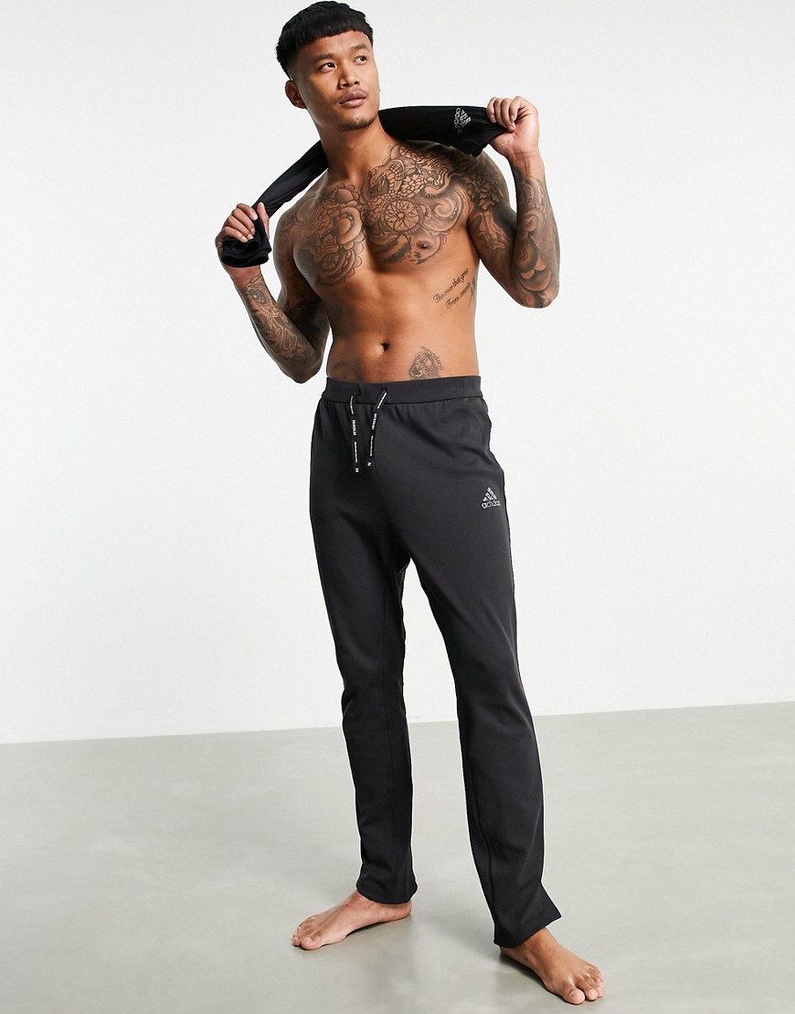 фото Черные брюки для йоги adidas yoga-черный цвет adidas performance