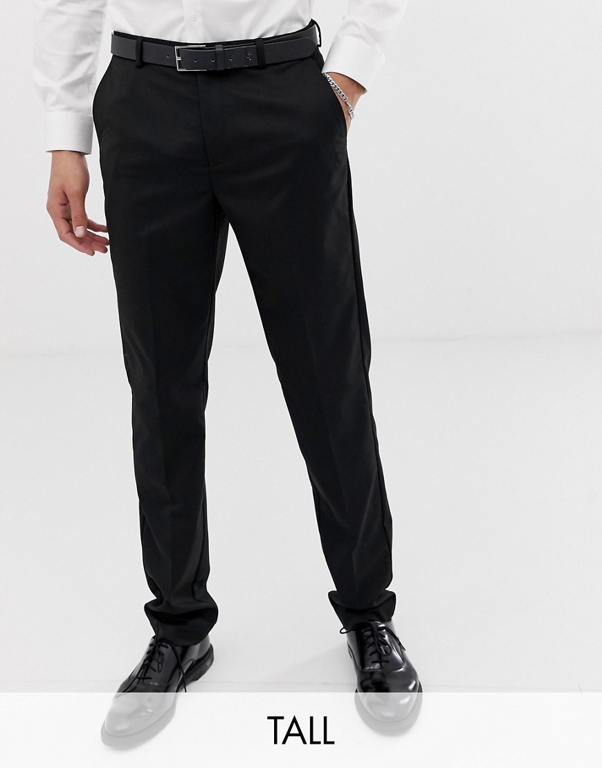 фото Черные брюки скинни burton menswear big & tall-черный