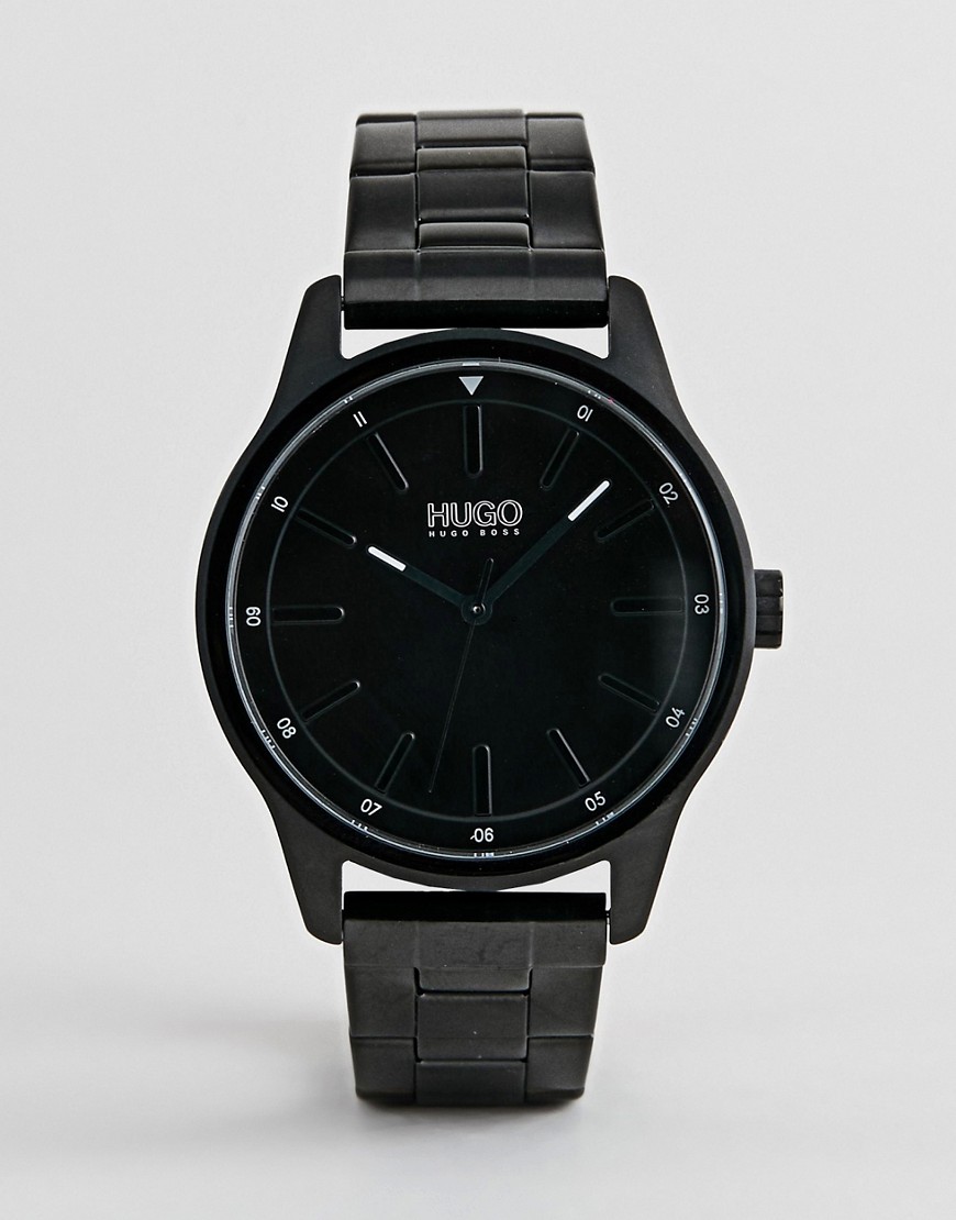 фото Черные часы-браслет hugo 1530040 dare-черный