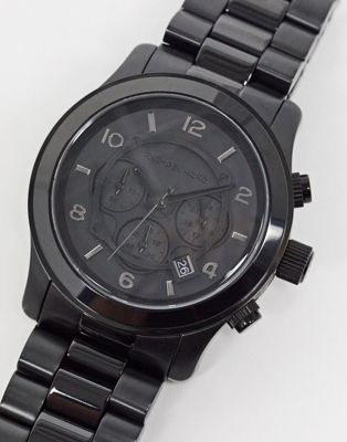 фото Черные часы с браслетом michael kors runway mk8157-черный