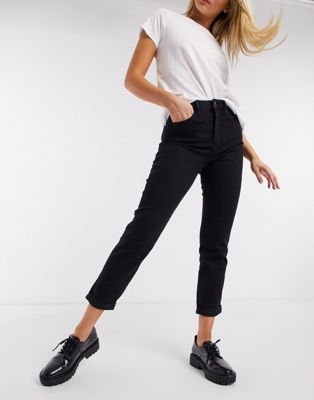 Черные джинсы Hollister mom | ASOS