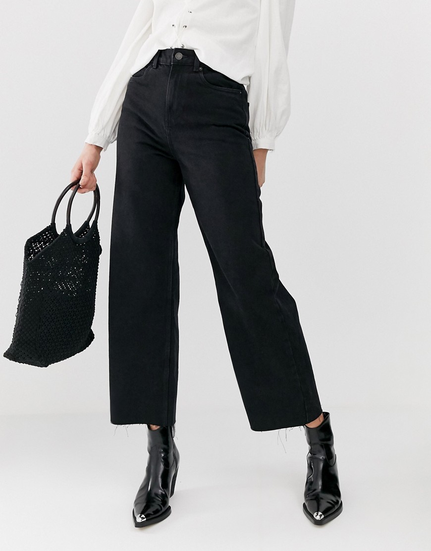 фото Черные джинсы-кюлоты vero moda tall-черный