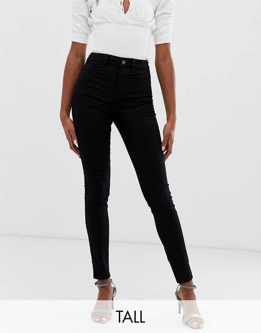 фото Черные джинсы скинни new look tall disco-черный