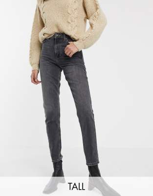  Черные джинсы в винтажном стиле Topshop Tall-Черный цвет