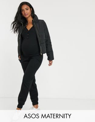 фото Черные джоггеры для дома asos design maternity-черный asos maternity