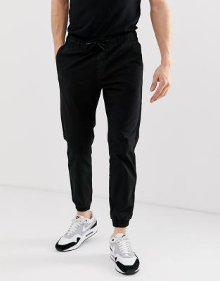 Черные джоггеры в стиле чиносов Bershka-Черный