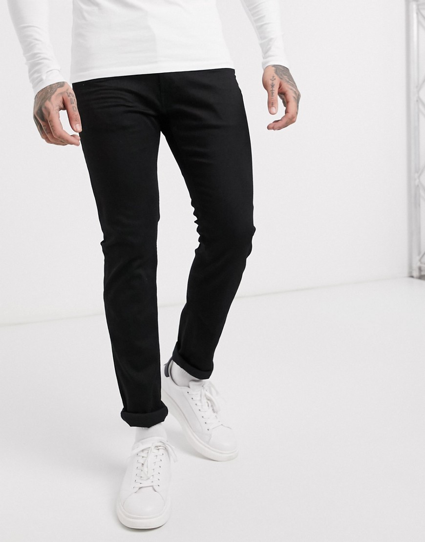 фото Черные эластичные джинсы скинни replay-черный