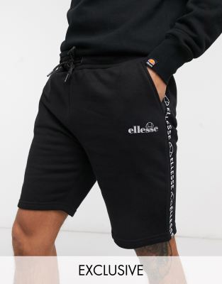 фото Черные флисовые шорты с фирменной лентой ellesse эксклюзивно для asos-зеленый