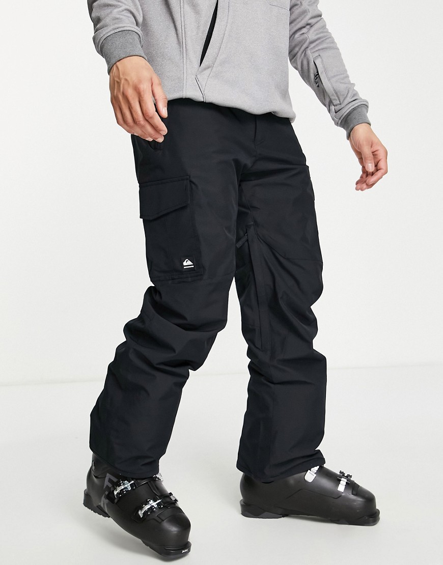 фото Черные горнолыжные брюки quiksilver porter-черный