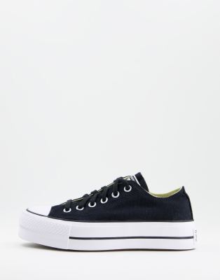 фото Черные кеды converse chuck taylor all star lift ox-черный