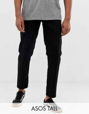фото Черные классические джинсы asos design tall-черный