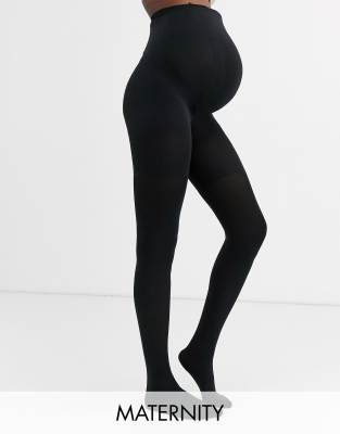 Черные колготки 60 ден Spanx Maternity Mama-Черный цвет