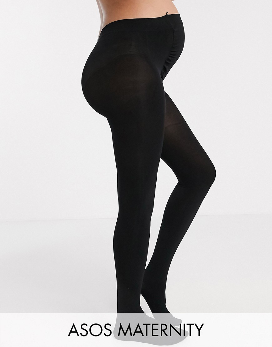 фото Черные колготки плотностью 120 ден asos design maternity-черный asos maternity