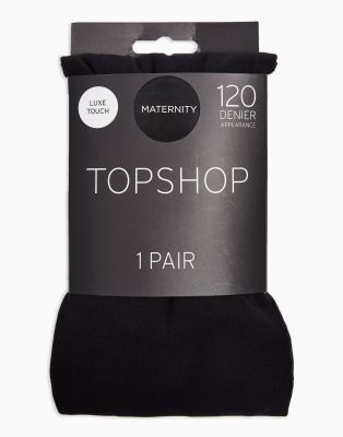 фото Черные колготки плотностью 120 ден topshop maternity-черный цвет