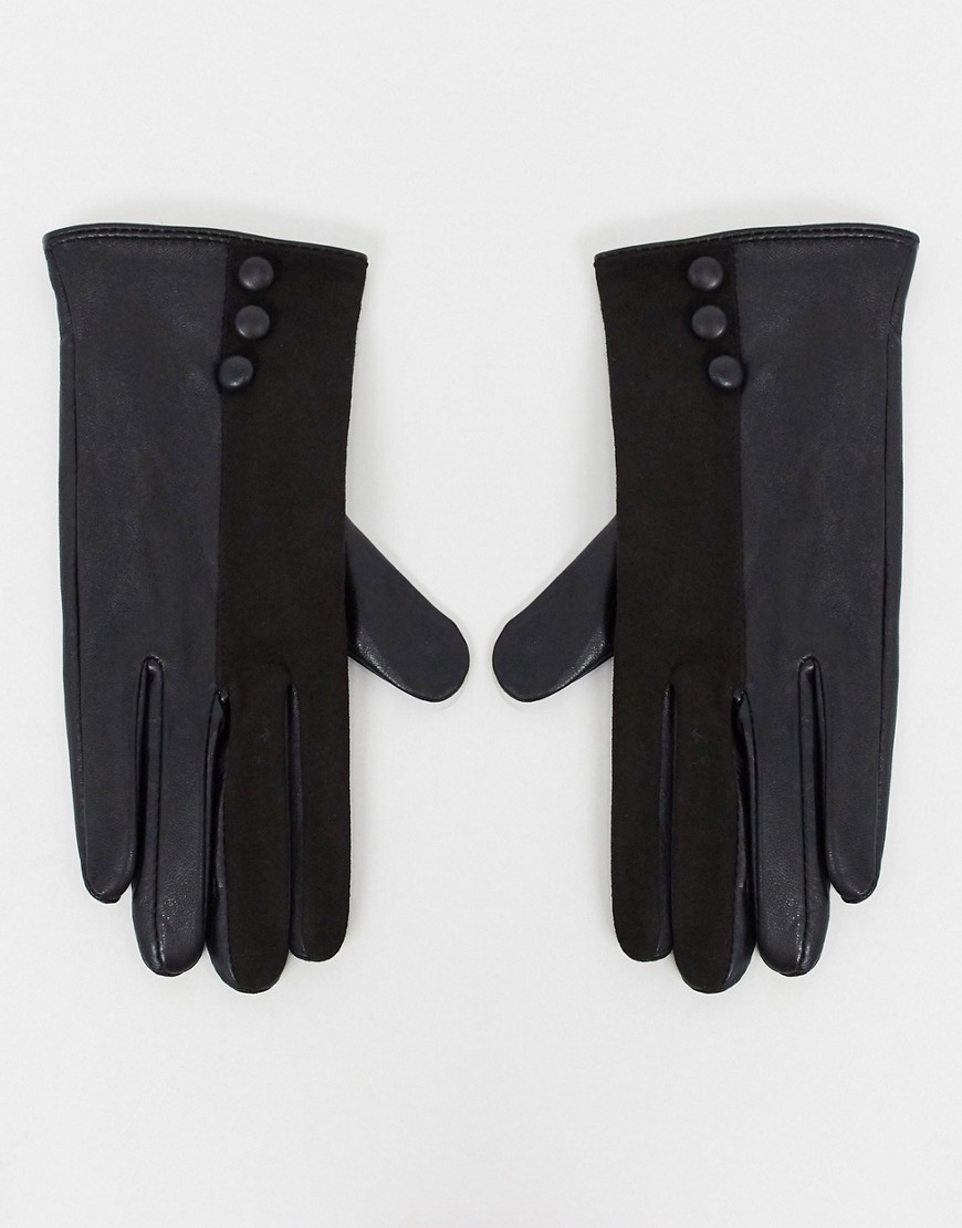 фото Черные кожаные перчатки boardmans-черный