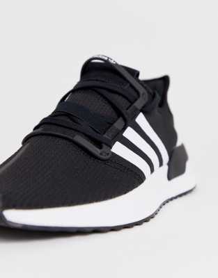 u path run adidas black