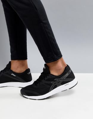 фото Черные кроссовки asics running amplica t825n-9090-черный