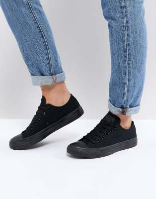 converse chuck all black