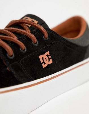 dc shoes black and brown