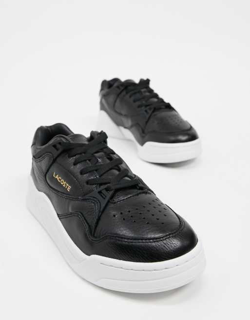 lacoste court slam synthetic and leather w
