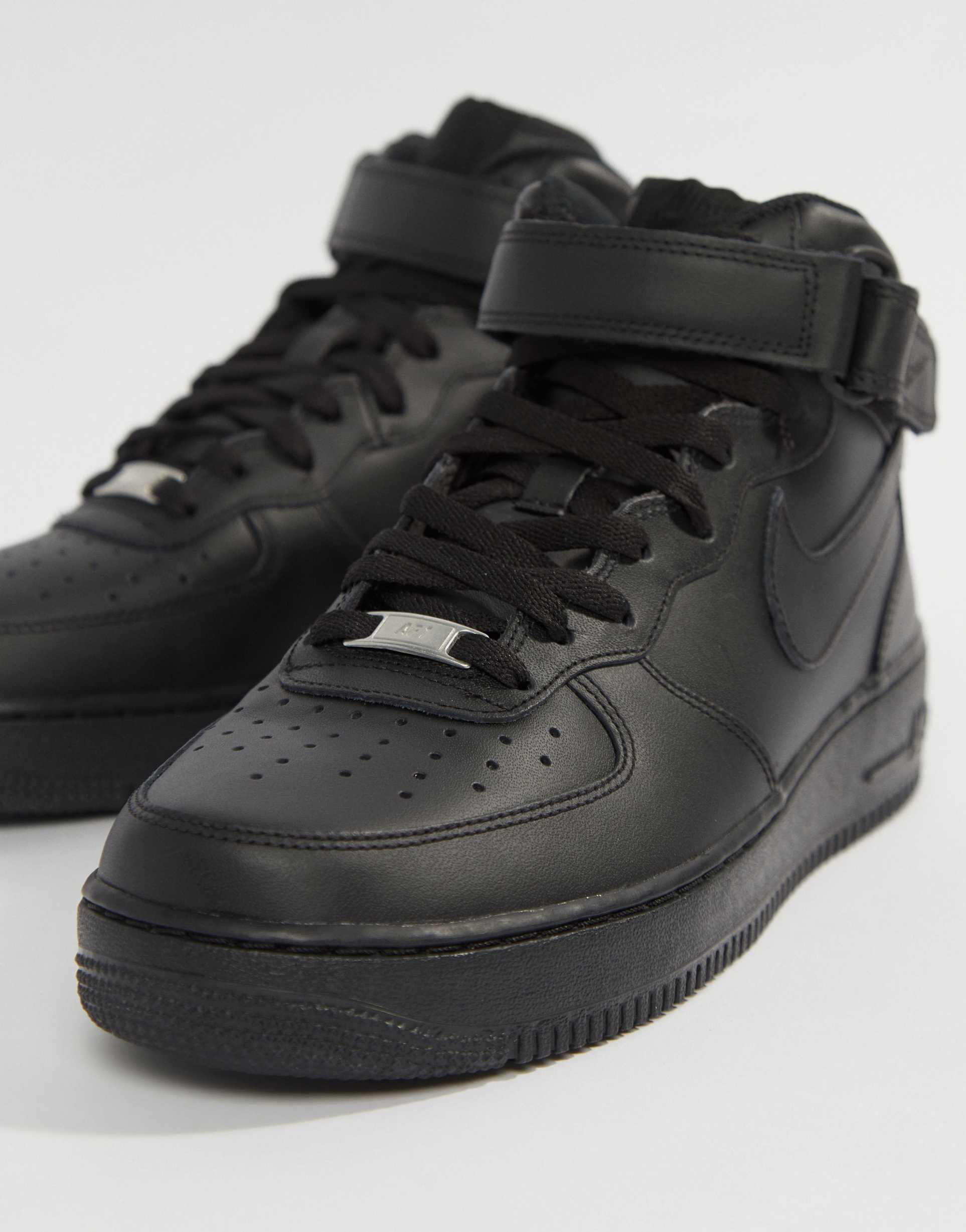 Nike air force 1 mid. Nike Air Force 1 Mid 07 315123-001. Nike Air Force 1 Mid Black. Nike Air Force 1 Mid черные. Nike Air Force 1 07.