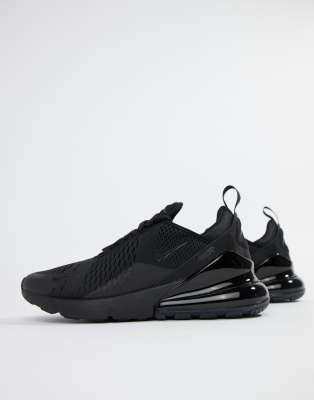 nike air max 270 sneakers in triple black