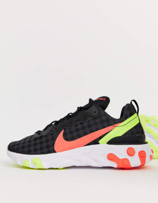 Черные кроссовки Nike React element 55 