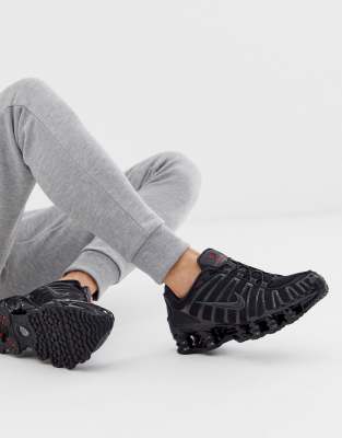 nike shox tl full black