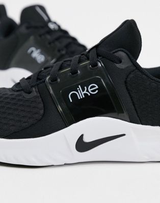 nike training renew sneakers in black