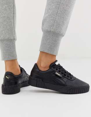 Черные кроссовки. Черные кроссовки Puma Cali Emboss. Puma Cali чёрные женские. Puma Cali Emboss Trainers in Black. Кроссовки Пума женские черные.